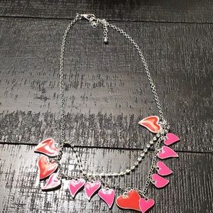 NWOT Hearts Galore 2 Layer Necklace!